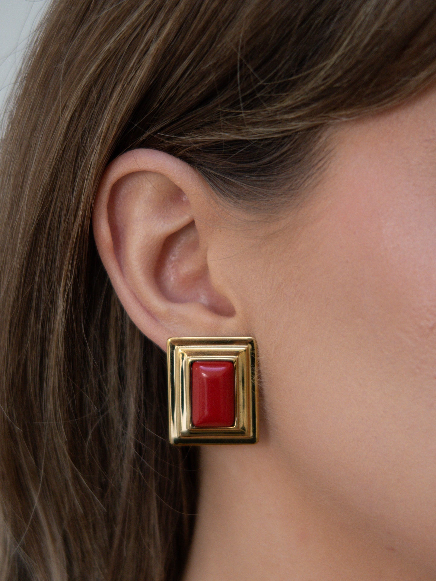 Red Monette Earrings