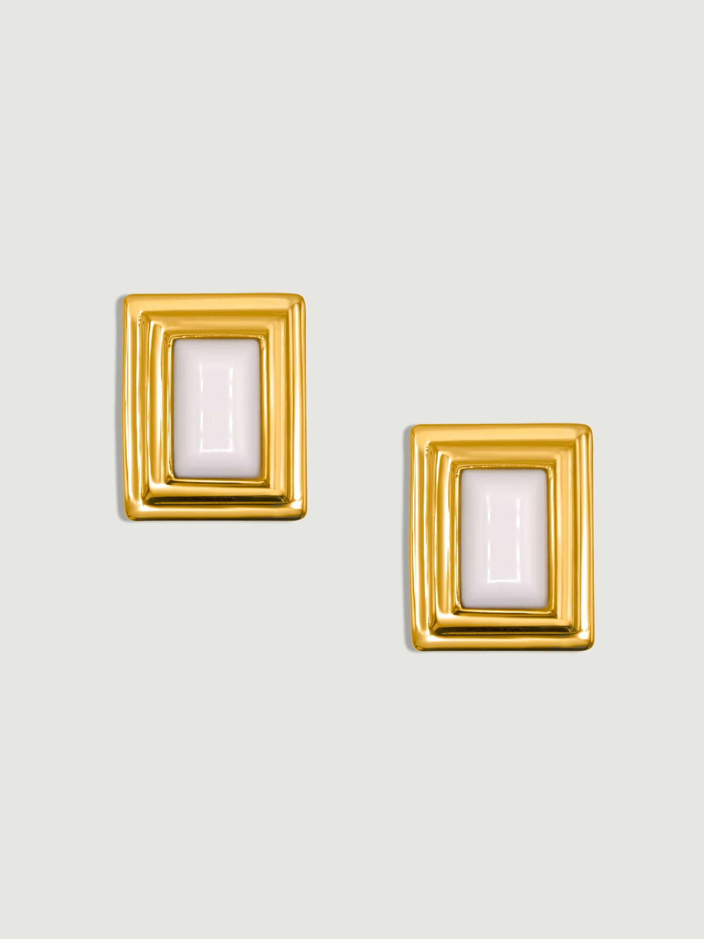 White Monette Earrings