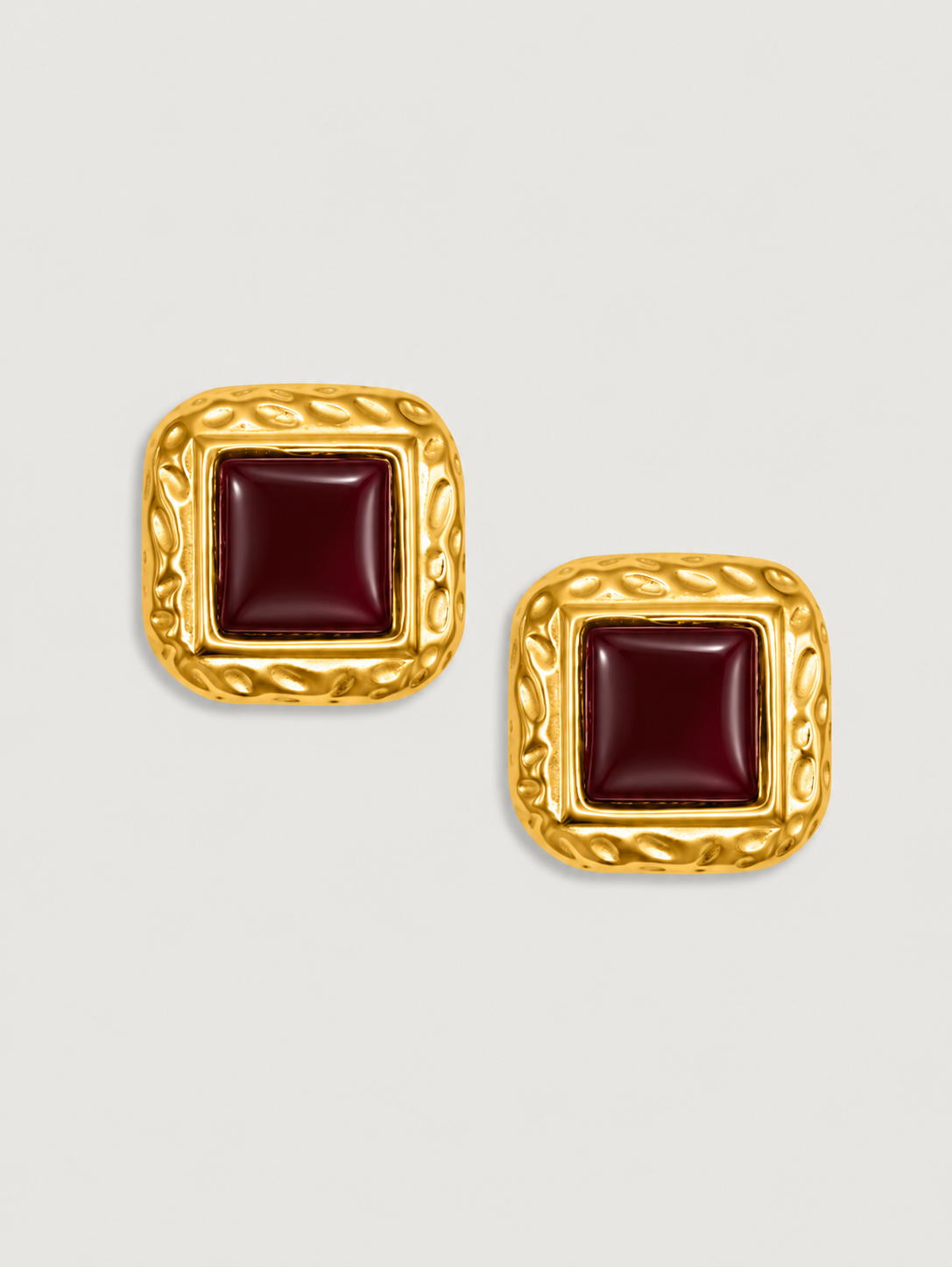 Burgundy Paris Earrings