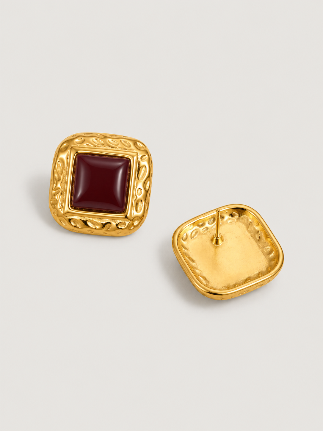 Burgundy Paris Earrings