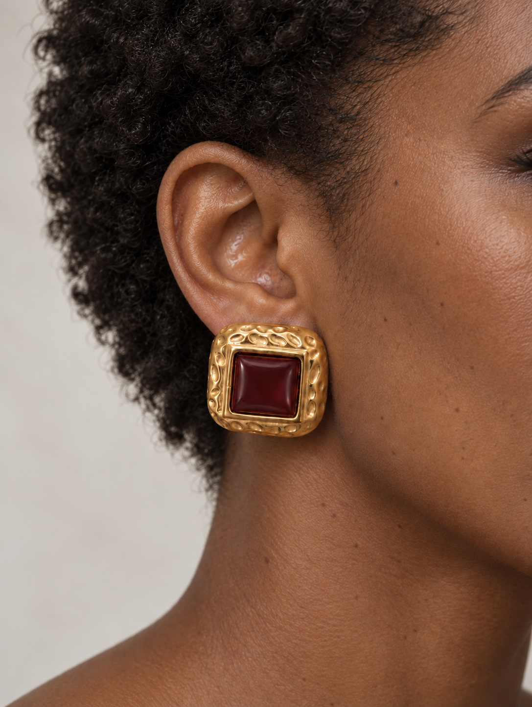 Burgundy Paris Earrings